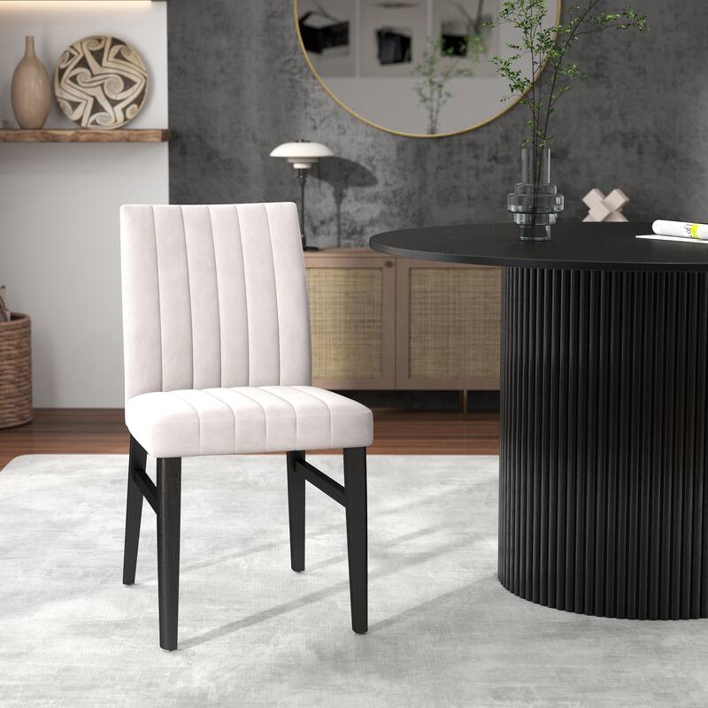 Roundhill Furniture Henriet 5-Piece Round Pedestal Dining Set