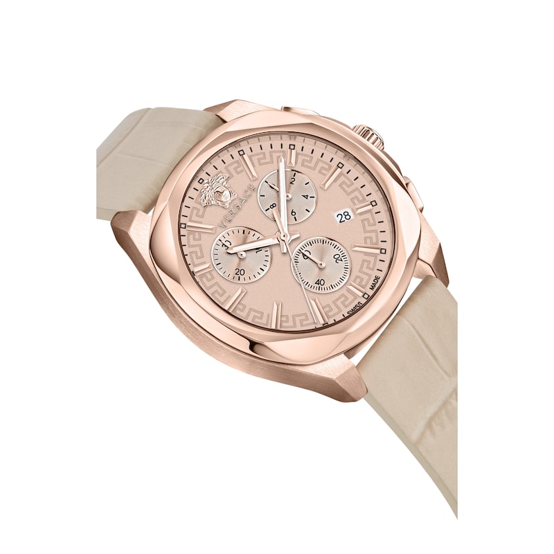 Versace Women's Medusa Chrono 40mm Quartz Watch VE3CA0323 - Ivory - One Size