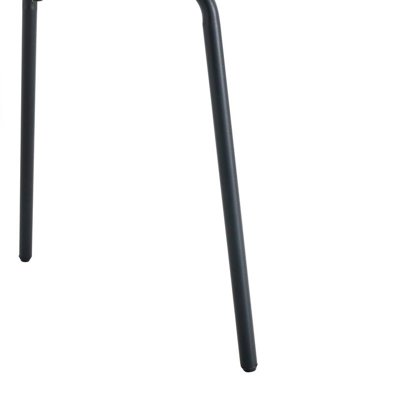 Classic Dining Chair Set of 4, Kitchen Armless Side Chair, Interior Decoration Chair with Metal Legs for Dining Room