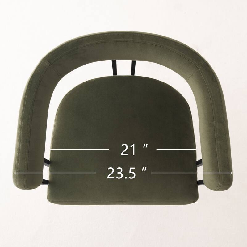 Velvet Upholstered Counter Stool