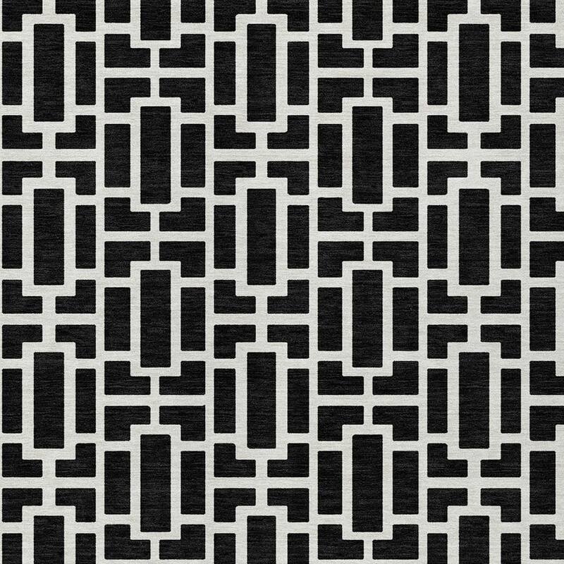 HomeRoots Geometric Transitional Rectangle Outdoor Rug