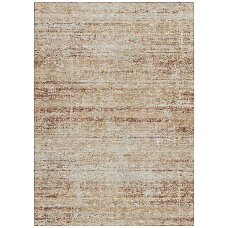 HomeRoots Abstract Transitional Rectangle Outdoor Rug