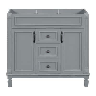 36'' Bathroom Vanity Without Top Sink, Cabinet Only,Storage Cabinet With 2 Soft Closing Doors And 2 Drawers