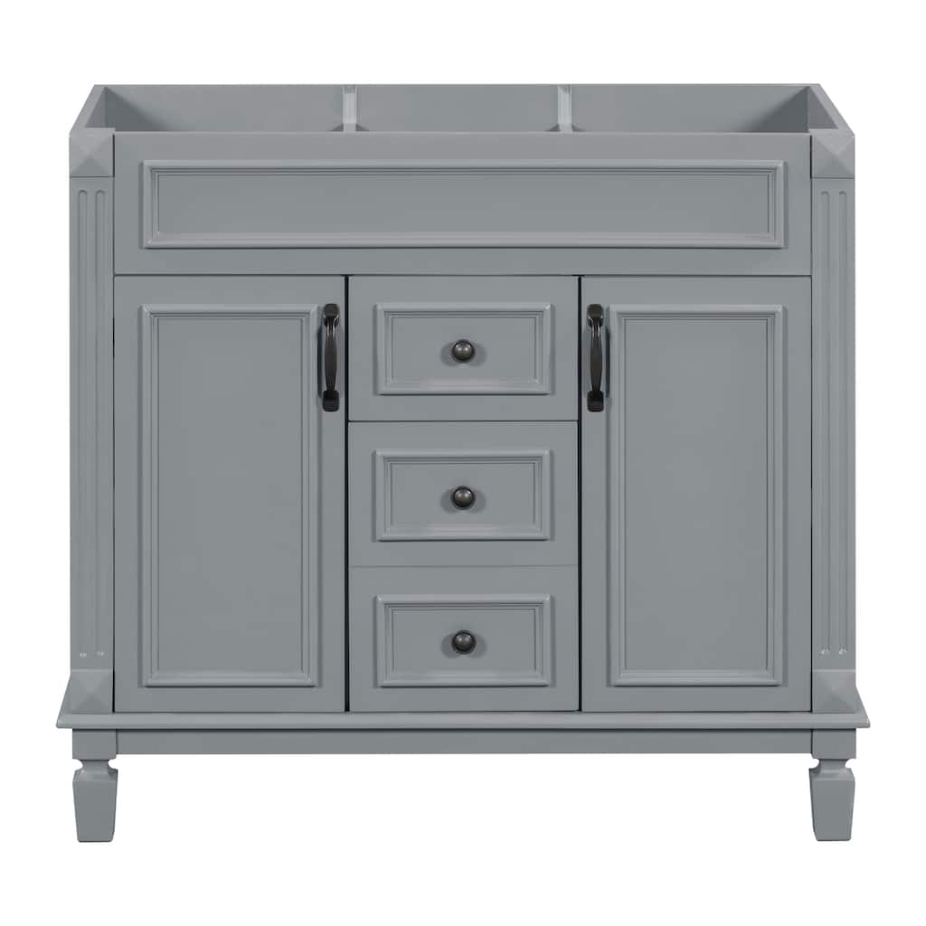 36'' Bathroom Vanity Without Top Sink, Cabinet Only,Storage Cabinet With 2 Soft Closing Doors And 2 Drawers