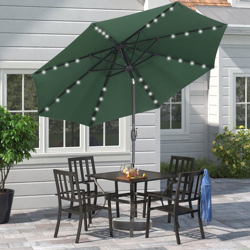 9 foot umbrella with lights clearance