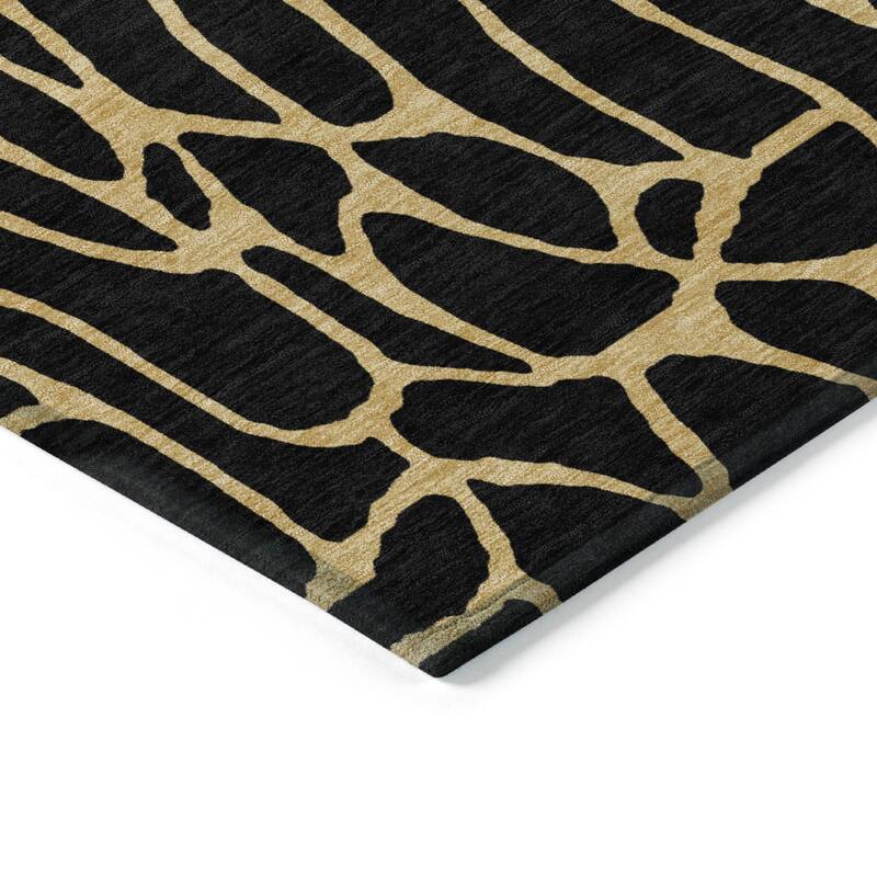 Machine Washable Indoor/ Outdoor Contemporary Chantille Rug