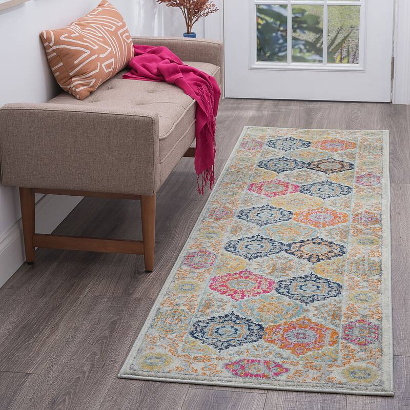 Jade Glam Geometric Indoor Area Rug