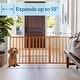 preview thumbnail 6 of 44, 3-Panel Indoor Foldable Dog Gate - 54x24-Inch Wood Freestanding Pet Fence