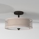 preview thumbnail 5 of 5, Parsons Studio Smoked Iron 3 Light Semi Flush Mount By Minka Lavery