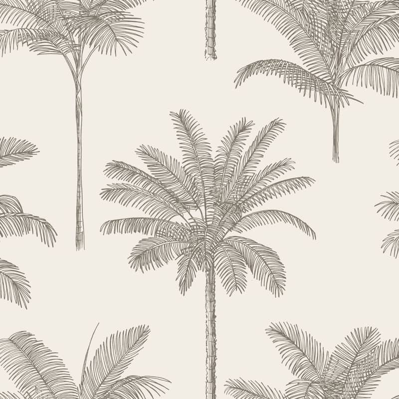 ESTA Home Taj Beige Palm Trees Wallpaper