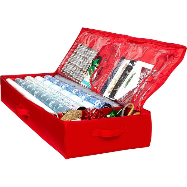 Hold N' Storage - Wrapping Paper Storage Container. Fits up to 27 Rolls 1.37" Diam.