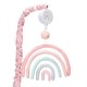 preview thumbnail 1 of 5, Lambs & Ivy Watercolor Pastel Rainbow/Pom Pom Musical Baby Nursery Crib Mobile