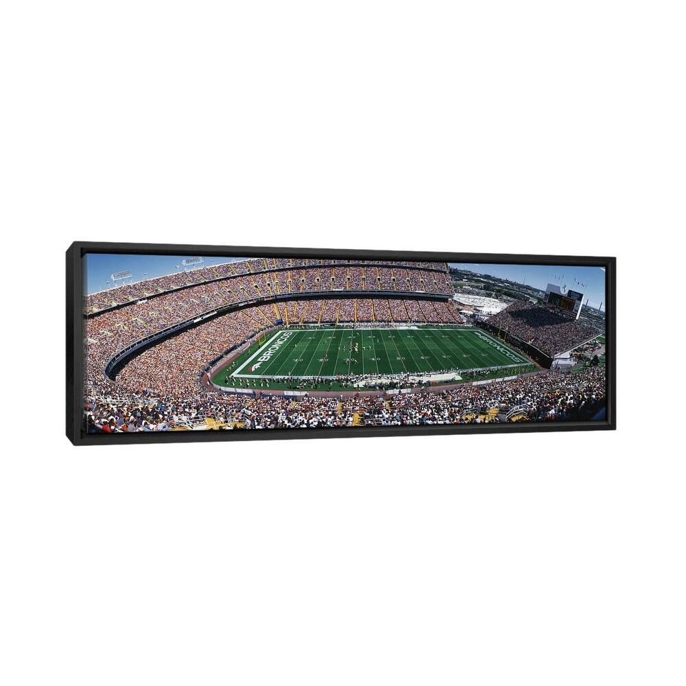 iCanvas "Sold Out Crowd at Mile High Stadium" by Panoramic Images Framed Canvas Print