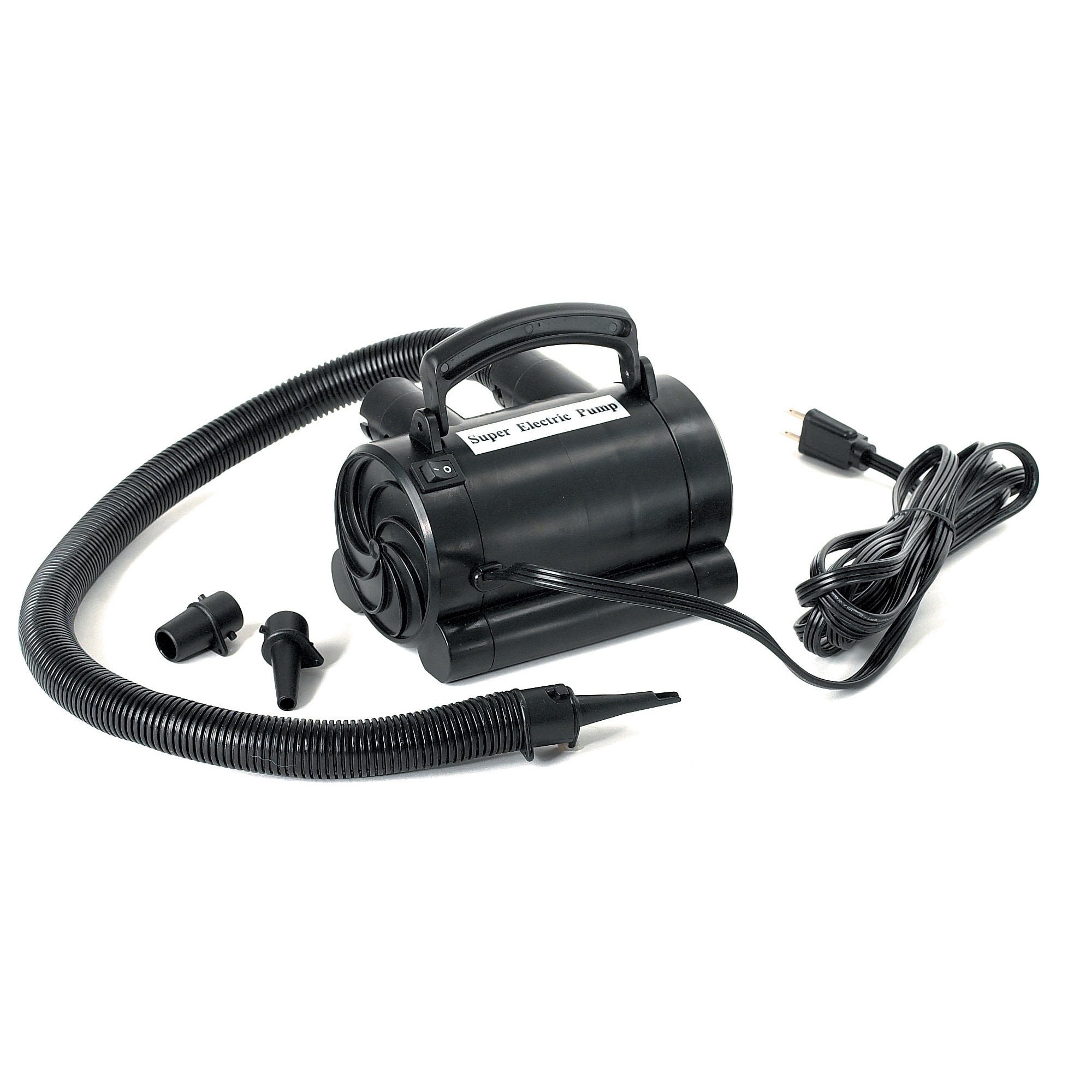 Black High Capacity Electric Air Pump For Inflatables - 1"