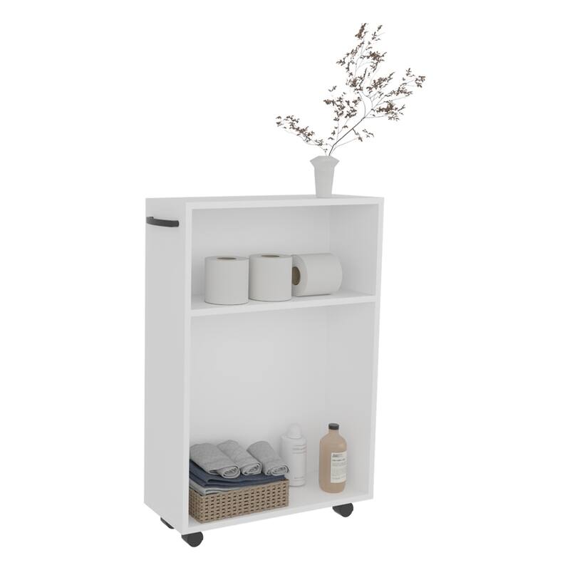 Storage Cart with Wheels Multiple Compartments for Bathroom