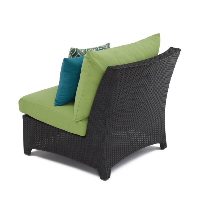 Deco 6 Piece Sunbrella Outdoor Patio Sectional & Table Set