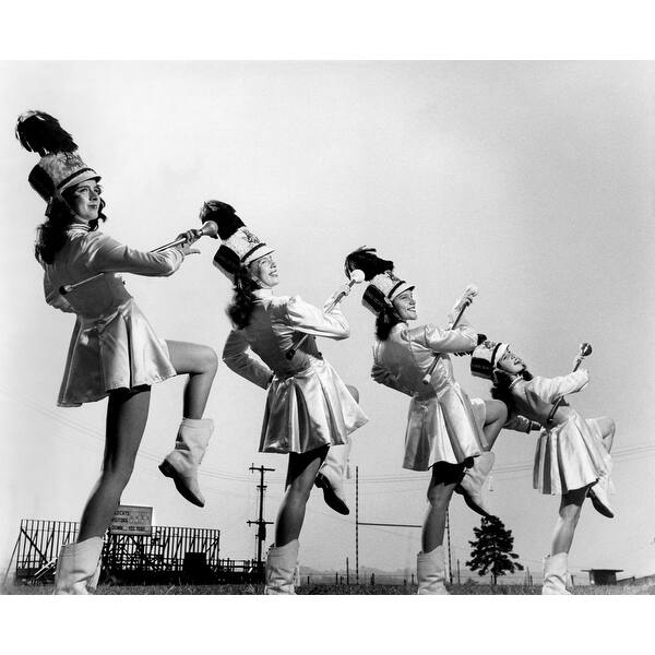 Shop Oak Ridge High School Drum Majorettes On The Football Field