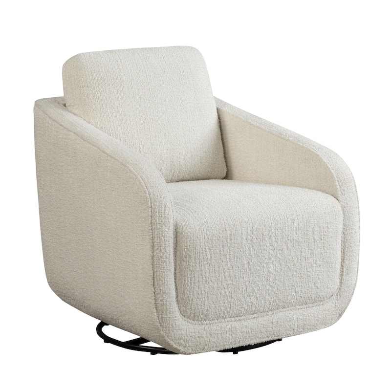 Studio Living Landon Swivel Accent Chair in Velvet Fabric