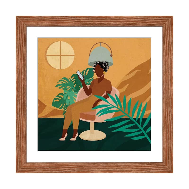 iCanvas "Salon No. 3" by Domonique Brown - Walnut - 16x16x1