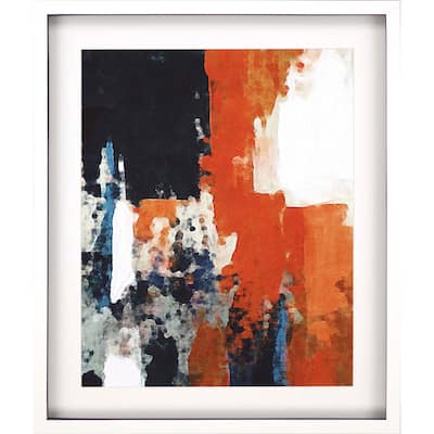 Orange Crush I Exclusive Framed Art Giclee from the Libby Langdon Collection - Under Glass - Multi-Color