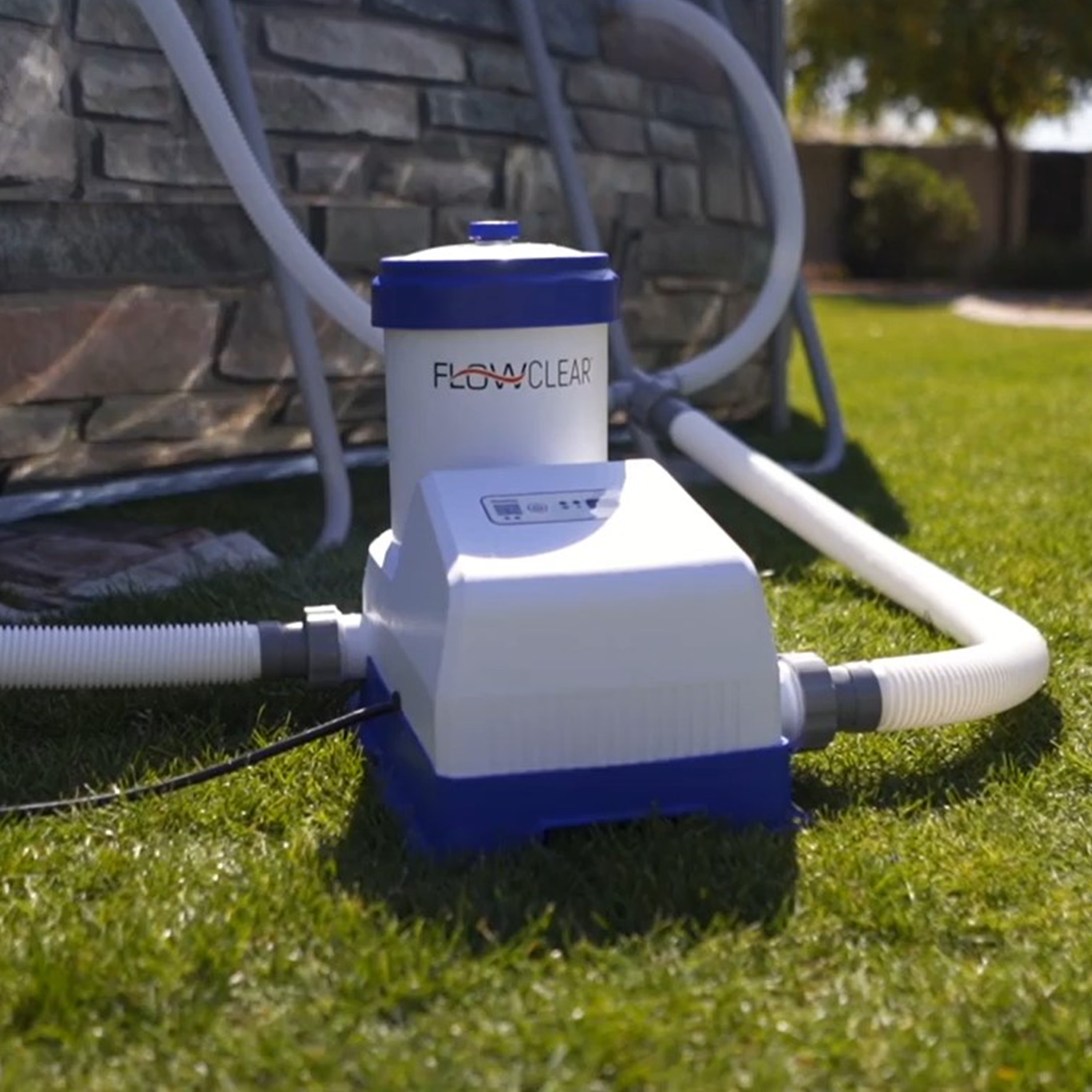 Bestway 2000 GPH Flowclear Smart Touch Wifi Above Ground Pool Filter Pump  System - 16.9 - Bed Bath \u0026 Beyond - 35631427