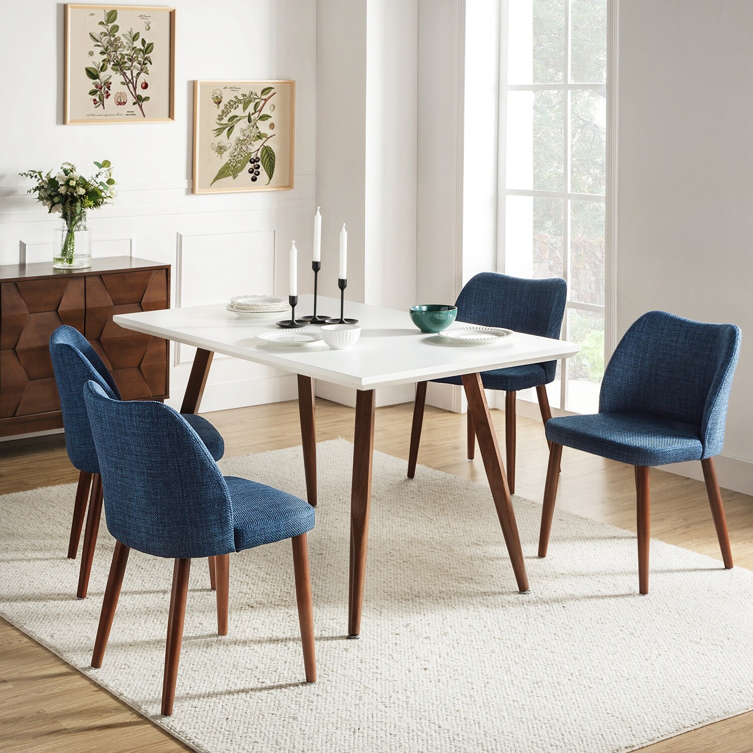 Melisa Solid Wood Dining Chair Set of 4 by HULALA HOME On Sale