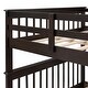 preview thumbnail 19 of 29, Stairway Full-Over-Full Bunk Bed with Twin size Trundle, Storage and Guard Rail for Bedroom, Dorm