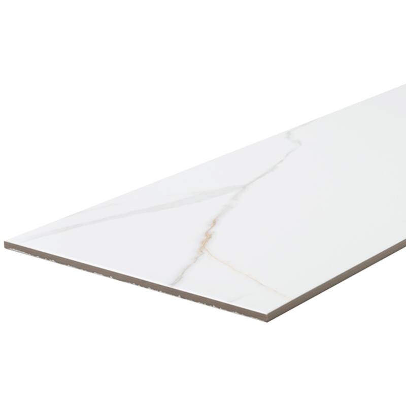 Chronos 13x26 White/ Gold Matte Porcelain Tile - Floor, Wall - Large Format