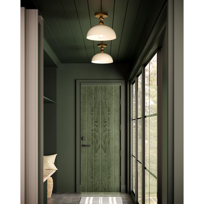 Alora Lighting SF459012 Paisley 12" Wide Semi-Flush Ceiling Fixture