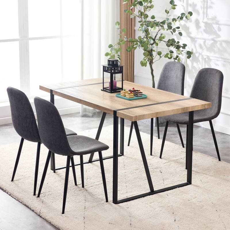 Velvet Dining Chairs Set of 4 Arc Accent Chair Dark Gray Side Chair