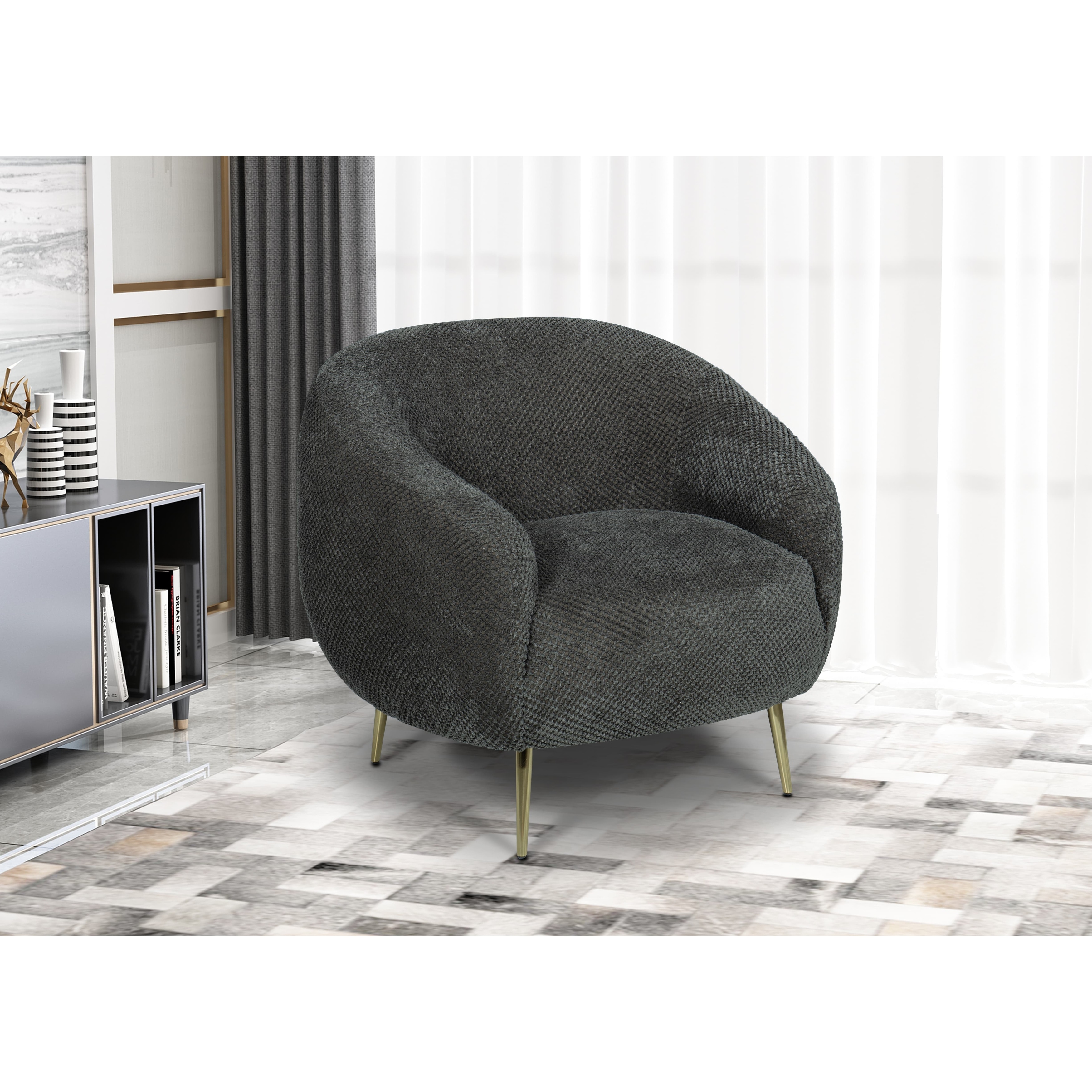 Ella Fatty Boy Lounge Arm Chair Charcoal Gray Overstock 32070941