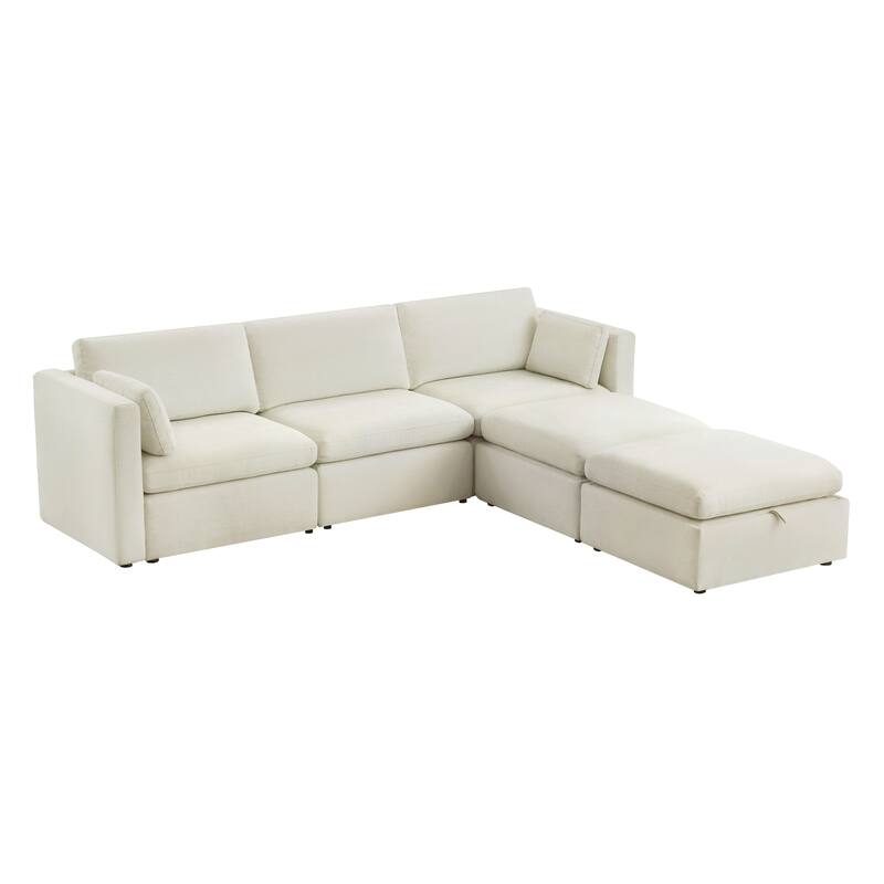Celia Oversized Modular Sectional Fabric Sofa Set