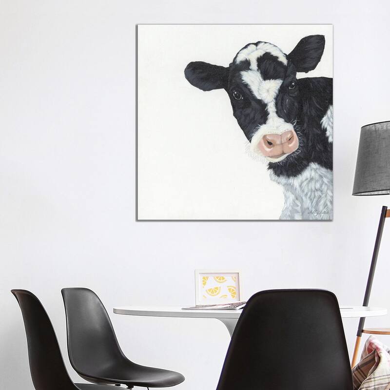 iCanvas "Cow" by Ashley Justice Canvas Print - 37x37x1.5
