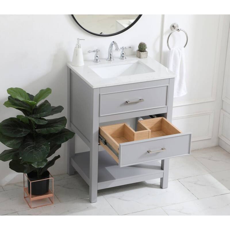 Elegant Lighting VF19024 Sinclaire 24" Free Standing Single Basin