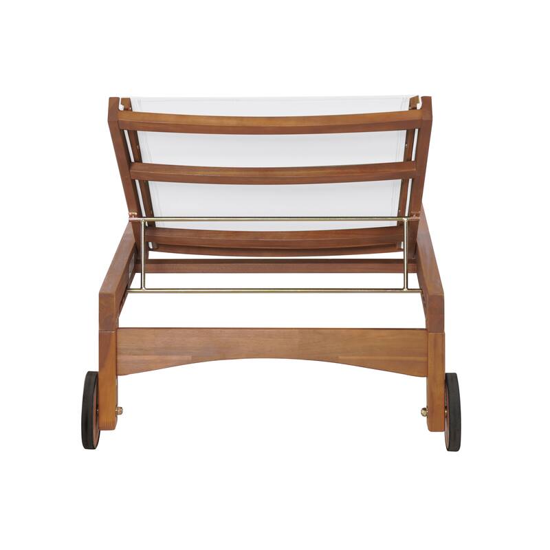 Christopher Knight Home - Orion Acacia Wood Outdoor Chaise Lounger