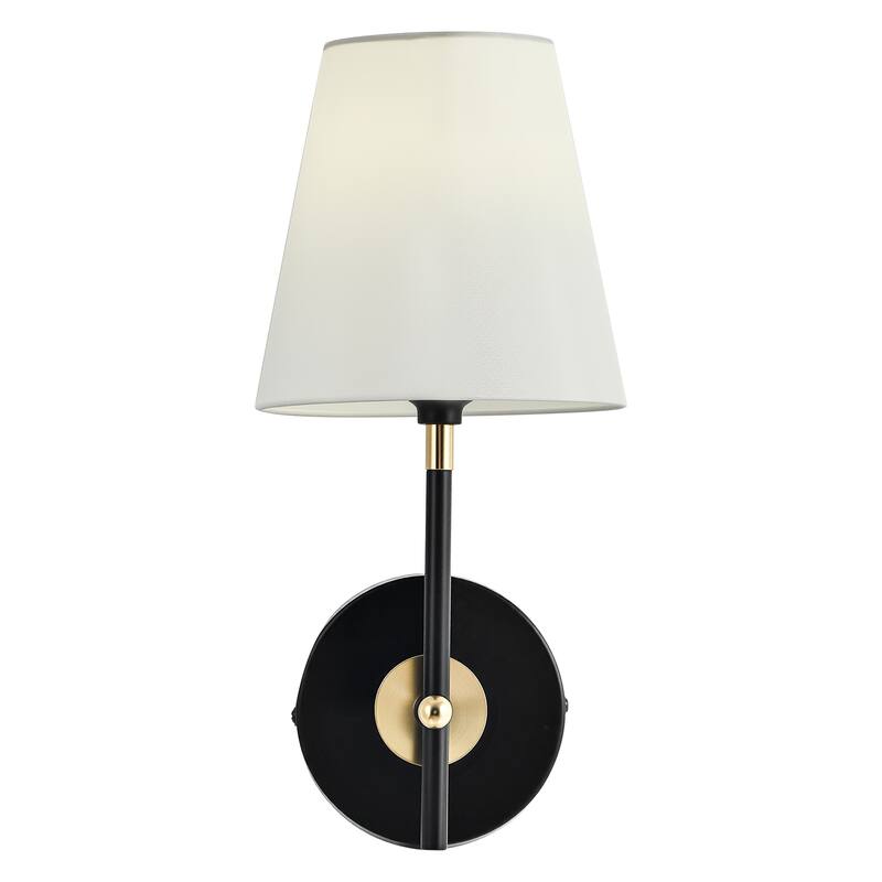 1-Light Dimmable Wallchiere Plug-in Armed Wall Sconce Vanity Light