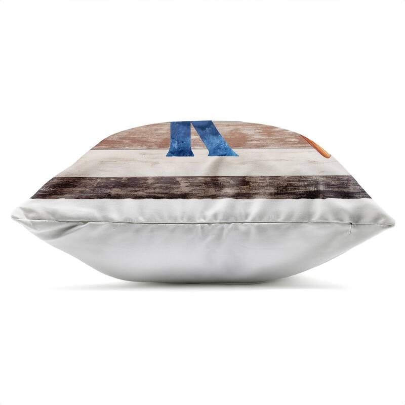 Stupell Rustic Lake Boat Oars Printed Outdoor Throw Pillow Design by Nicole DeCamp