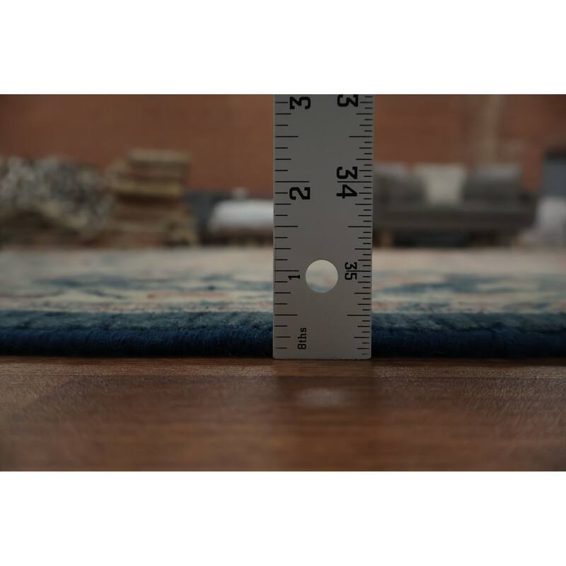 Hand Knotted Oriental 100% Wool Carpet Transitional Floral Pink Oushak Area Rug - 11' 6'' X 8' 11''