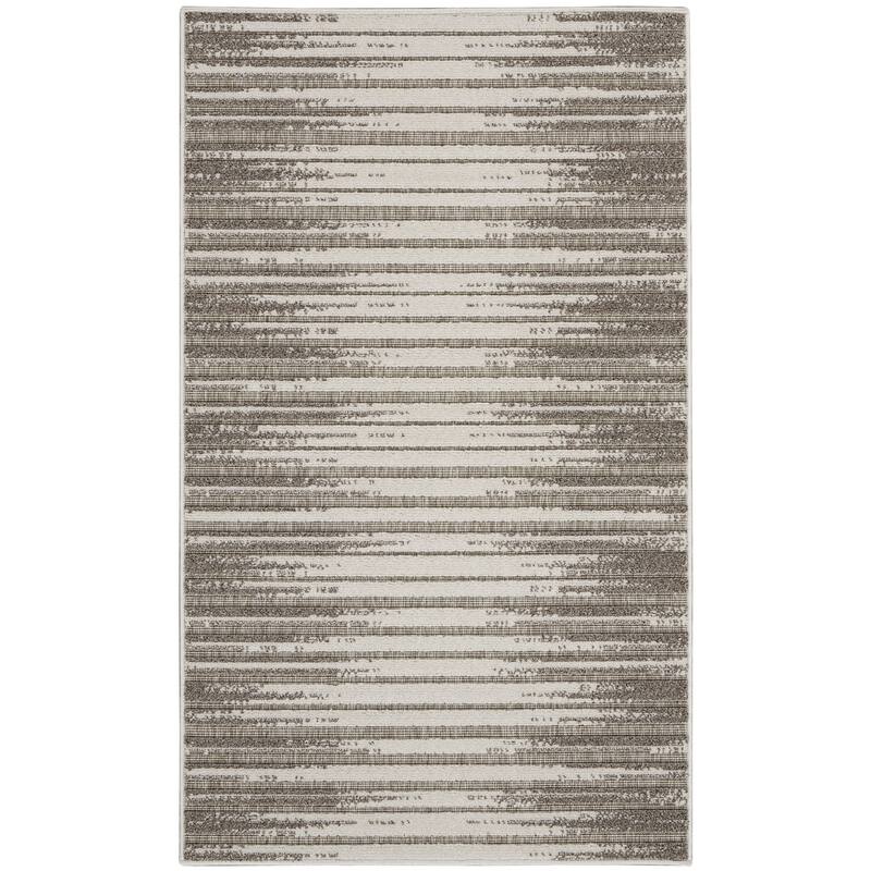 Nourison Calobra Traditional Geometric Stripe Indoor Outdoor Striped Area Rug