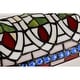 preview thumbnail 13 of 15, 12-inch Stained Glass Desk Lamp with Blue Gemstones