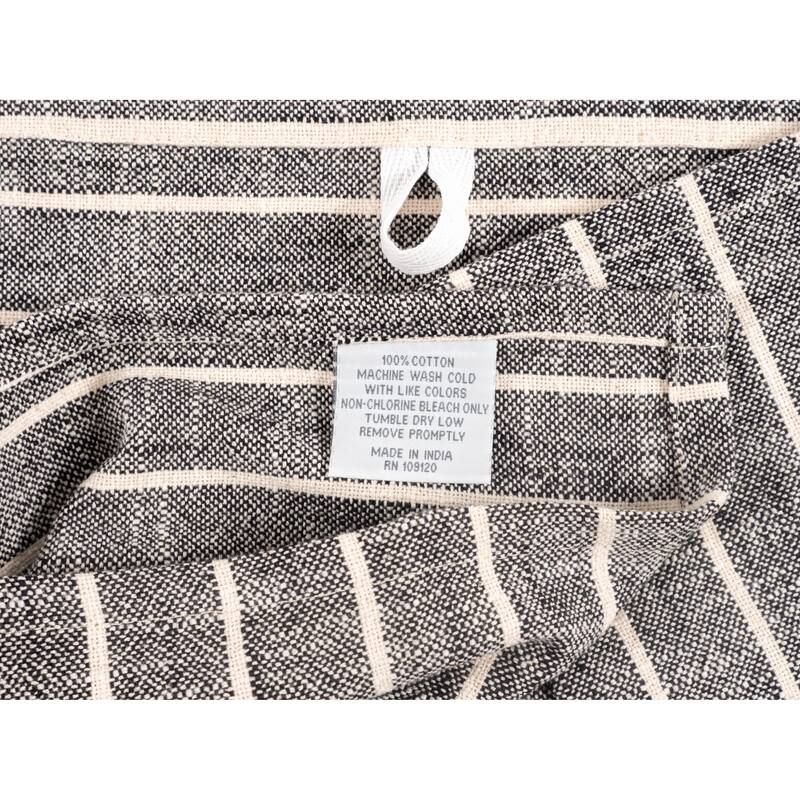 KAF Home Monaco Natural Rustic Slubbed Kitchen Towels, 18" x 28" - Set of 4 - 18" x 28"