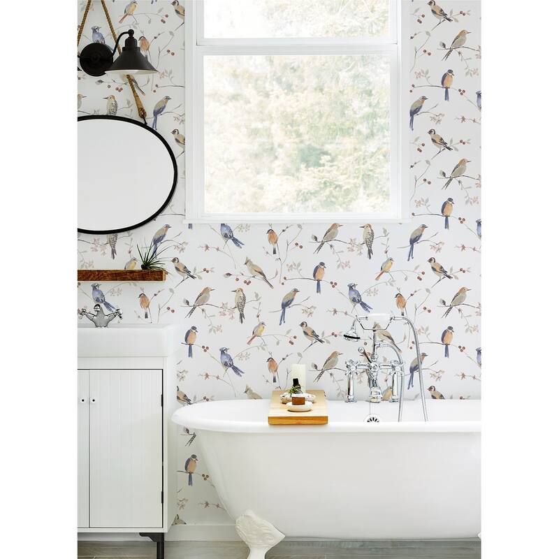 Chesapeake Birdsong Orange Trail Wallpaper