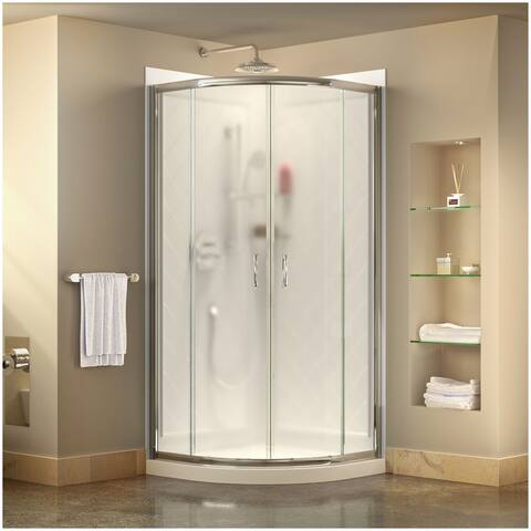 DreamLine Prime 76-3/4" High x 33" Wide x 33" Deep Sliding