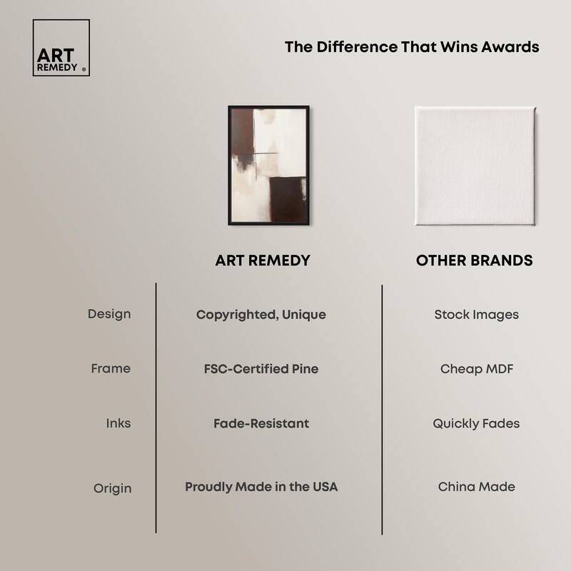 Burgundy and Beige Canvas by Art Remedy