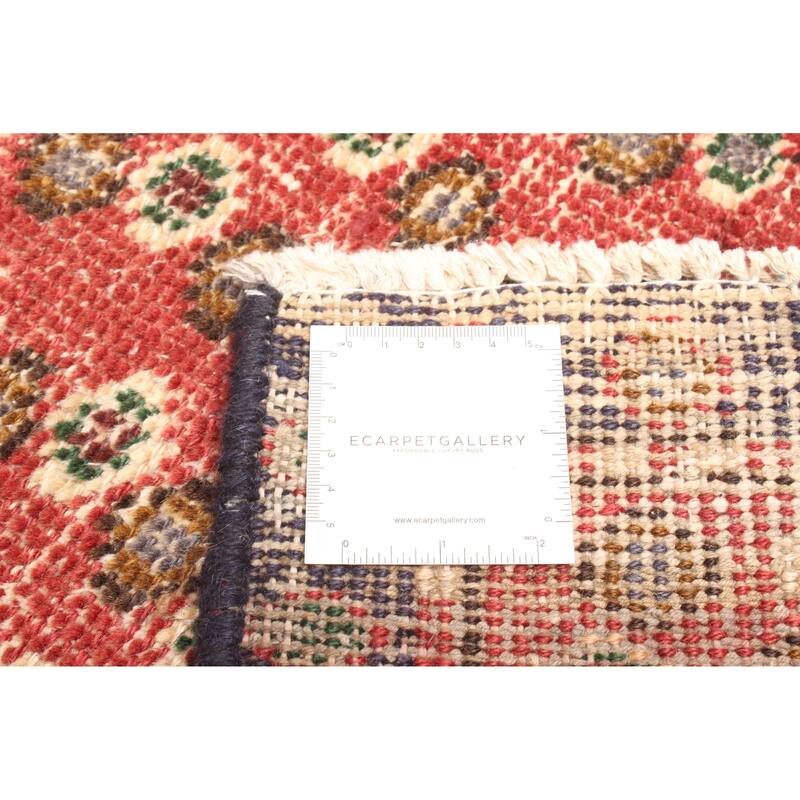 ECARPETGALLERY Hand-knotted Andelz Red Wool Rug - 3'1 x 4'9