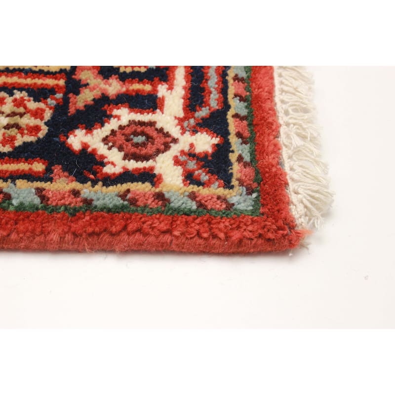 ECARPETGALLERY Hand-knotted Serapi Heritage Red Wool Rug - 2'8 x 18'2