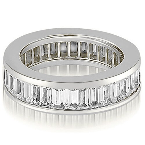 6.00 cttw. 14K White Gold Baguette Diamond Eternity Ring