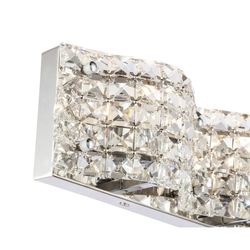 Odette 4-Light Clear Crystals Wall Sconce