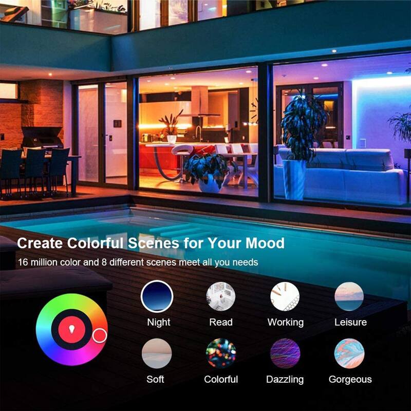 Banord LED RGB Smart Recessed 6 Inch 13 Watt Flush Mount Ceiling Lights (3 Pack) - 0.60