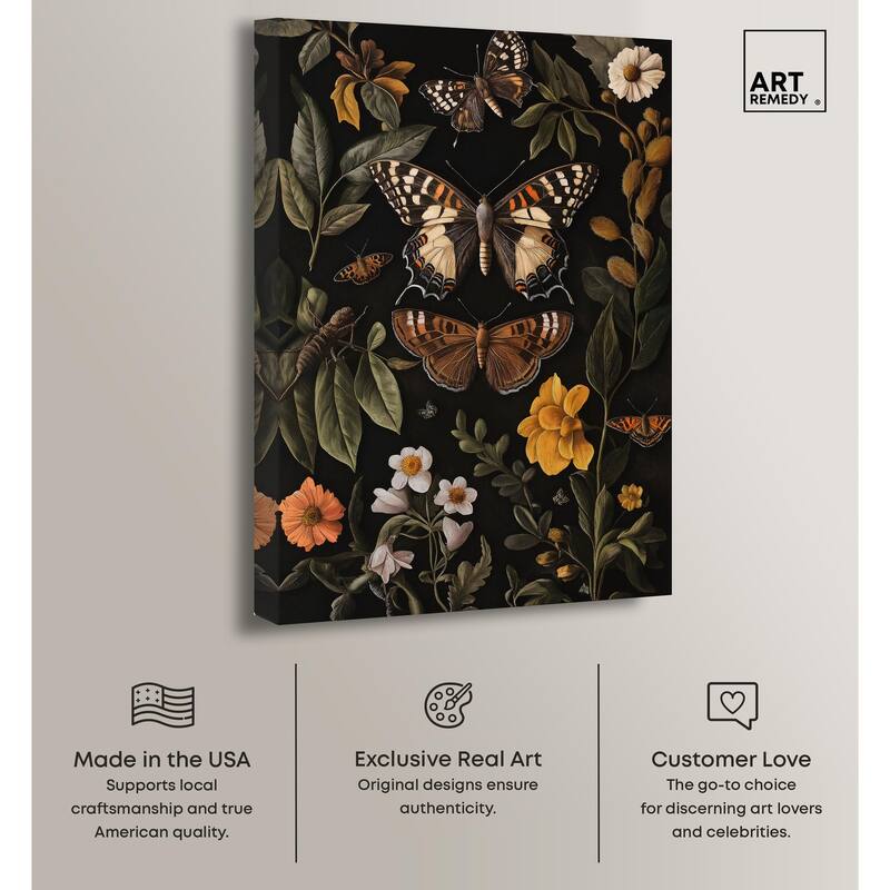 Winged Visitors I Canvas by Art Remedy, Gallery Wrapped